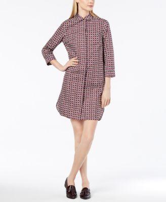 Max Mara Weekend Max Mara Cotton Plaid Shirtdress