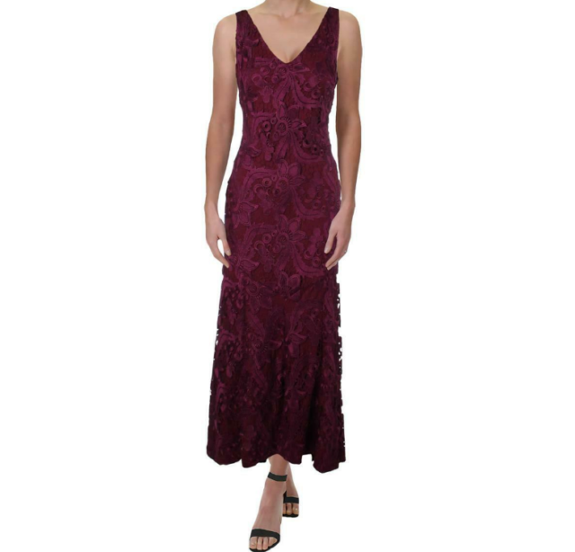 Ralph Lauren Womens Lace Sheath Dress